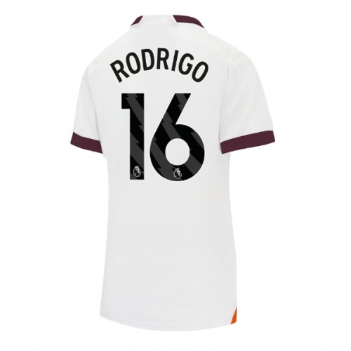 Dámy Fotbalový dres Manchester City Rodri Hernandez #16 2023-24 Venkovní Krátký Rukáv